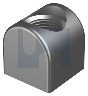 NUT TRACK SQUARE ROUND FACE PLAIN UNF 7/8